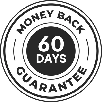 JellyRock 60-day money-back guarantee badge